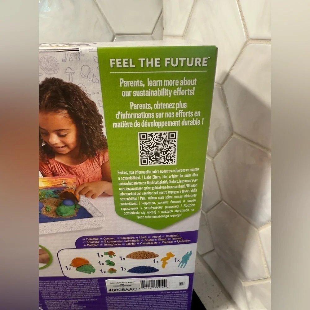 Kinetic Sand Project Planet Sea Turtle Beach Set Eco Friendly Fun Learning